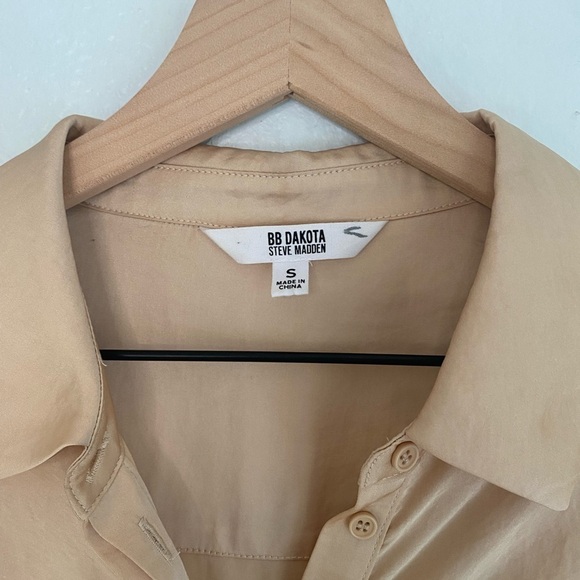 BB Dakota Long Sleeve Dress in Beige - Picture 2 of 4